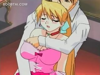 Elite blonde anime schoolgirl gets pussy finger teased
