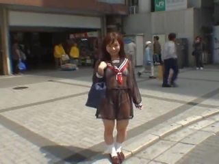 Mikan น่าอัศจรรย์ เอเชีย หนุ่ม ผู้หญิง สนุกกับการ สาธารณะ แวบวับ